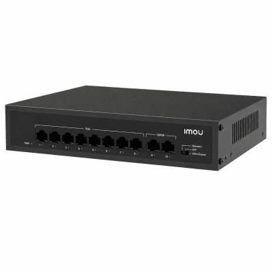 Switch PoE IMOU 8 puertos PoE 10/100M y 2 puertos Uplink 10/100M SF110P1