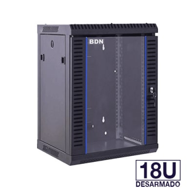 RACK DESARMADO 18U PARED 60CM BDN BDN-RID18U60F1