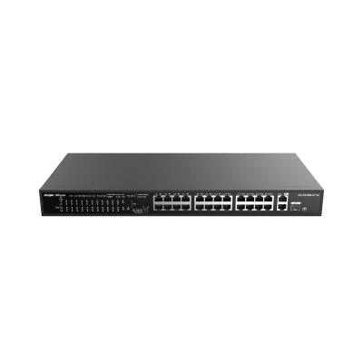 SWITCH REYEE 24 PUERTOS POE 10/100 NO ADMIN RG-ES126S-LP-V21