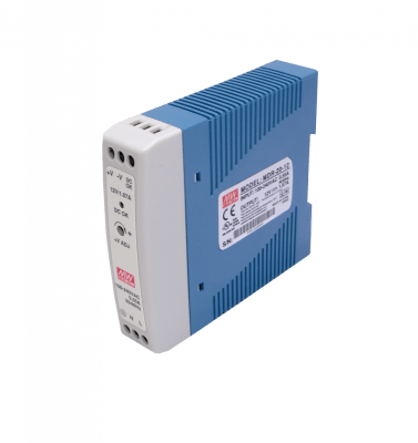 FUENTE DE PODER 12V 20W RIEL DIN MEANWELL MDR-20-121