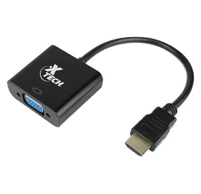 XTECH ADAPTADOR HDMI MACHO A VGA HEMBRA XTC-3631