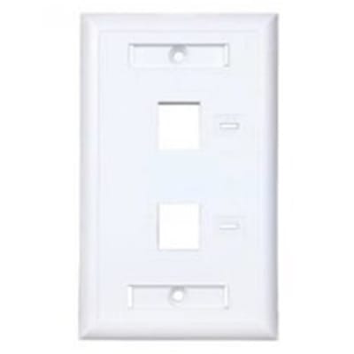 FACE PLATE 3Z 2 PUERTOS BLANCO PF2PB1