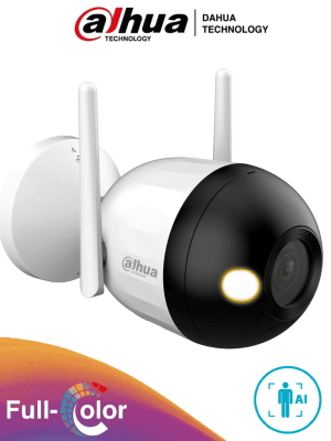 CÁMARA DAHUA BULLET WIFI 2MP FULL COLOR DH-F2C-LED1