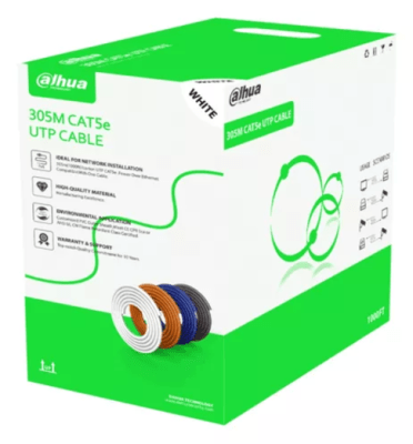 CABLE UTP INTERIOR CAT5E ALEACION DAHUA 305MT 24WG DH-PFM922I-5EUN-C1