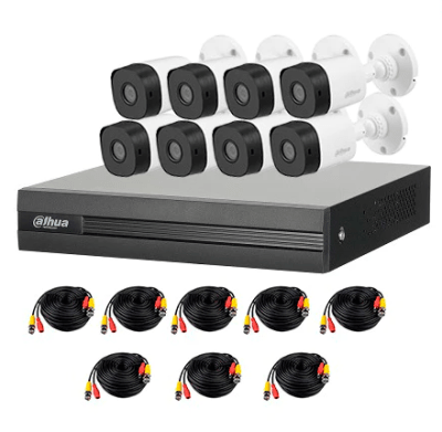 KIT ANALOGO 2MP 8 CANALES BULLET DH-KIT/XVR1B08/8-0360B NO INCL DISCO DURO1