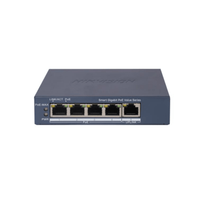 Switch Hikvision 4 Puertos Gigabit PoE 10/100/1000 DS-3E1505P-EI/M1