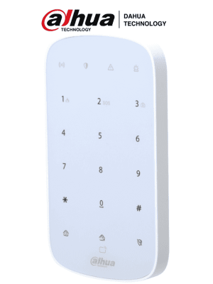 TECLADO DAHUA INALAMBRICO SOPORTA HASTA 32 USUARIOS CON PIN O TARJETA MIFARE DHI-ARK30T-W22