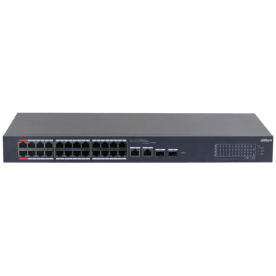 SWITCH 24 PUERTOS POE DAHUA. ADMIN CLOUD. LAYER 2. 4 PUERTOS 10/100/1000 DH-CS4226-24ET-2401