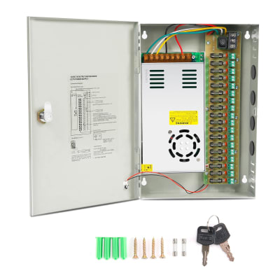 FUENTE DE PODER ZKTECO 12V 30A 18CH1