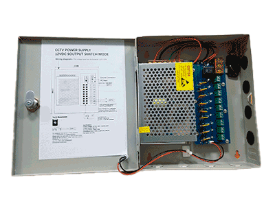 FUENTE DE PODER ZKTECO 12V 10A 9CH1