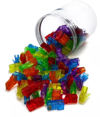 CAJA CONECTORES RJ45 COLOR CAT5E1