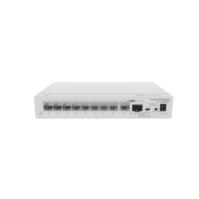 SWITCH HUAWEI 8 PUERTOS 10/100/1000 PoE 1 PUERTO GE UPLINK NO ADMINISTRABLE S110-8T2ST1