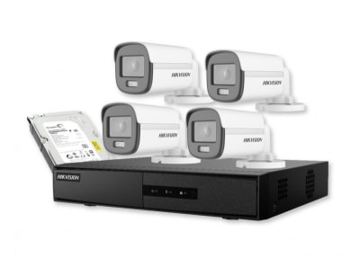 Kit Analogo ColorVu 1080P DVR 4CH 4Bala + 1TB Video Hikvision1