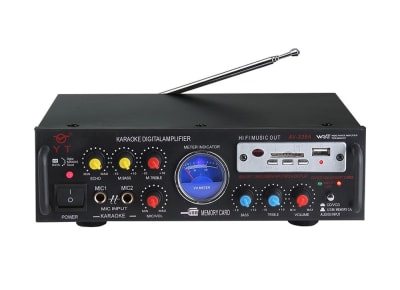 AMPLIFICADOR DE AUDIO 50W AC220V-DC12V USB AV-3391