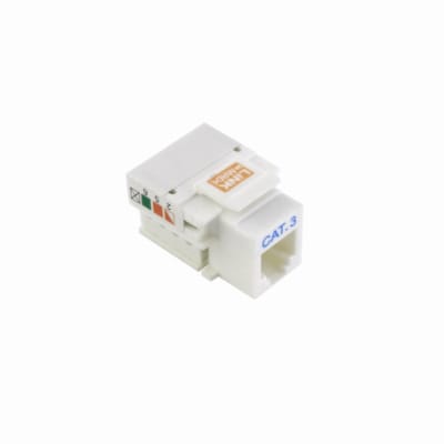 CONECTOR HEMBRA CAT3 RJ11 BLANCO LINKMADE KP3WL1