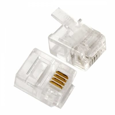 CONECTOR RJ11 MACHO BOLSA 50 UNID1