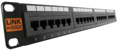 PATCH PANEL LINKMADE CAT5E 24 PUERTOS CARGADO1