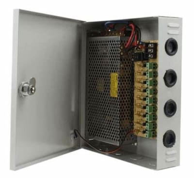 FUENTE DE PODER CCTV 12V 10A 9CH1