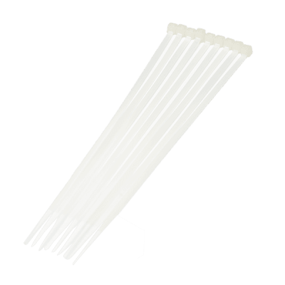 AMARRAS PLASTICAS CORTAS  BLANCAS 100 UNID 2.5X160MM1