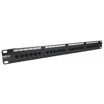 PATCH PANEL NEXXT 24 PUERTOS CAT6  CARGADO AW191NXT061