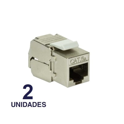 MODULO HEMBRA CAT6A KIT 2 UNIDADES BLINDADO BDN-MRH6M-2UN1