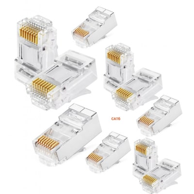 CONECTOR RJ45 CAT6 BDN BOLSA 10UN1