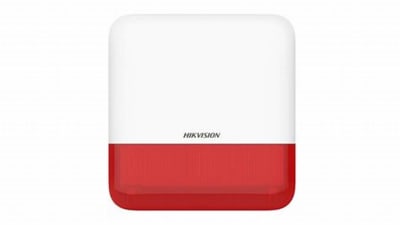 SIRENA HIKVISION INALAMBRICA ROJA PARA AXPRO DS-PS1-E-WB1
