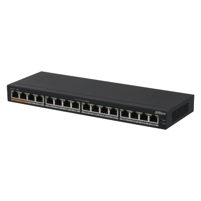 SWITCH DAHUA 16 PUERTOS POE GIGABIT DH-PFS3016-16GT-1901