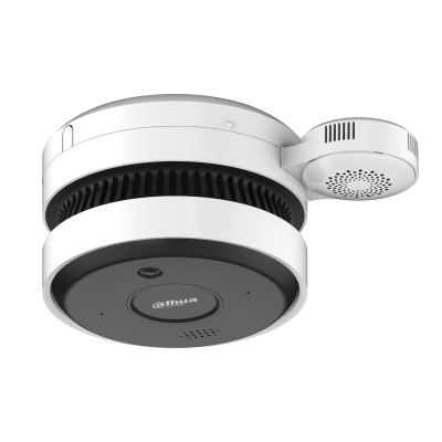 CÁMARA Y SENSOR DE HUMO FOTOELECTRICO DAHUA POE 5MP IR20 DHI-HY-SAV849HAN-E1