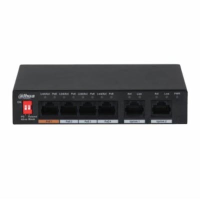 SWITCH DAHUA 4 PUERTO POE DH-PFS3006-4ET-60.V21