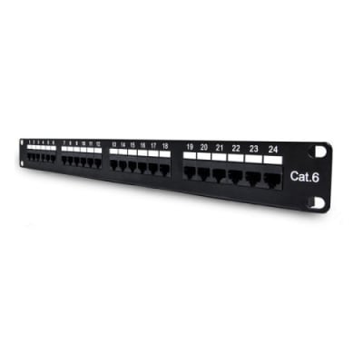 PATCH PANEL BDN CAT6 24 PUERTOS 1U CARGADO1