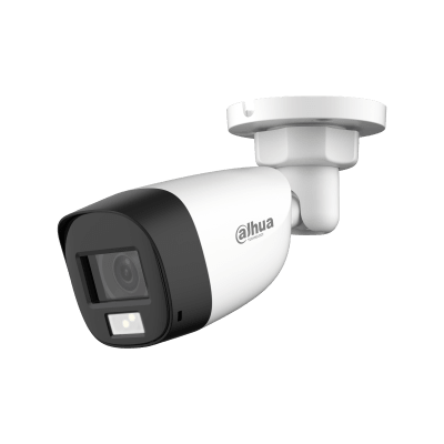CÁMARA DAHUA BULLET 5MP IR20 DOBLE LED FULL COLOR CON AUDIO DH-HAC-HFW1500CLN-IL-A-0280B-S21