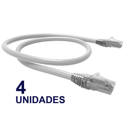 CABLE PATCH CAT6 30CM 4 UNIDADES BLANCO 607111