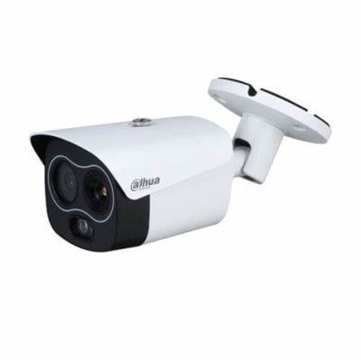 CÁMARA DAHUA BULLET LENTE TERMICO 7MM Y LENTE OPTICO DE 4MP IR30 TERMICA EUREKA DHI-TPC-BF12411