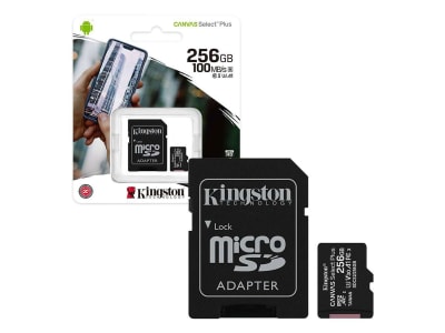 MICROSDHC+AD KNG 256GB CL10 UHS-I SDCS2/256GB1