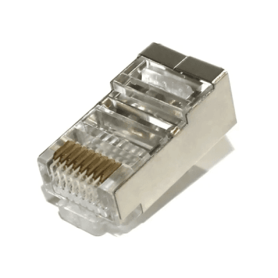 CAJA CONECTOR RJ45 CAT6 BLINDADO 50 UNIDADES RJ6S-501