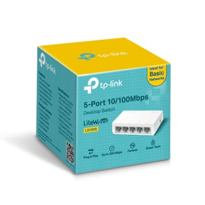 SWITCH DE ESCRITORIO TP-LINK 5 PUERTOS 10/100Mbps LS10051