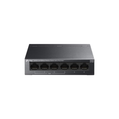 SWITCH TP-LINK 6 PUERTOS ETHERNET POE 10/100 LS106P1