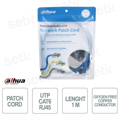 CABLE PATCH DAHUA 1M AZUL DH-PFM972-6U-11
