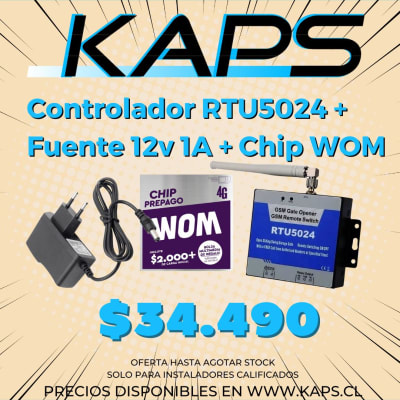 MODULO RTU5024 + CHIP + FUENTE 1A1