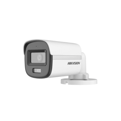 Cámara Exterior Bullet Hikvision 2MP ColorVu con Audio  Smart Dual Light DS-2CE10DF0T-LPFS1