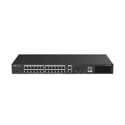 SWITCH REYEE 2 SFP 2 PUERTOS GIGA 24 PUERTOS GIGA POE 370W GICLOUD MANAGED ADMIN L2 RG-ES228GS-P2