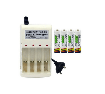 CARGADOR DE PILA SDNMY C/4 PILAS AA1