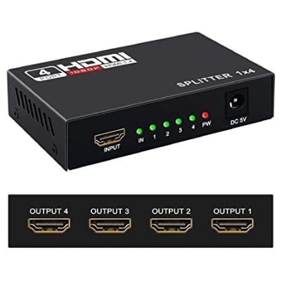 SPLITTER HDMI AMPLIFICADO 4 SALIDAS 3D 1080P1