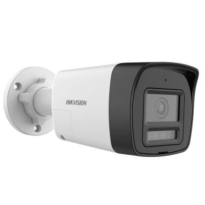 CÁMARA HIKVISION BULLET 2MP IR25 SMART DUAL LIGHT AUDIO, MICRO Y SIRENA DS-2CE16D0T-LPXTS1