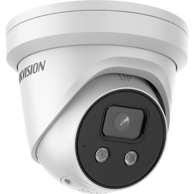 CÁMARA HIKVISION DOMO IP 6MP IR30 ACUSENSE CON LUZ ESTROBOSCOPICA, ADVERTENCIA AUDIBLE Y AUDIO BIDIRECCIONALDS-2CD2366G2-ISU/SL1