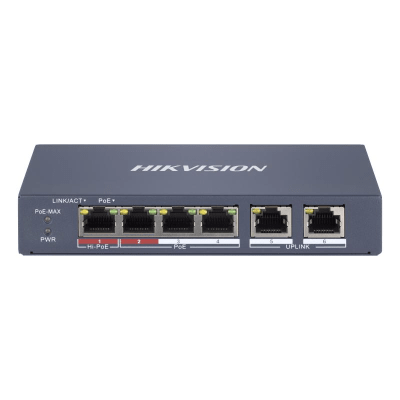 SWITCH HIKVISION 4 PUERTOS POE DS-3E1106HP-EI1