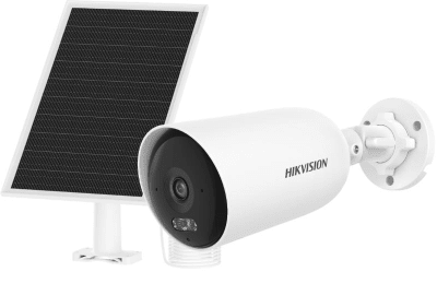 Cámara Hikvision Bullet 4G 4MP con panel solar DS-2CFS04/4G/LA1