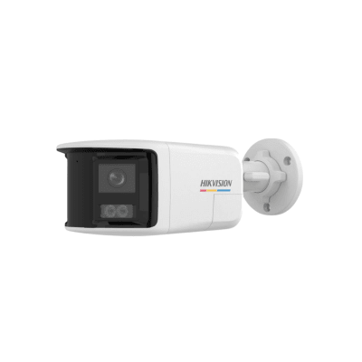 Cámara Hikvision Bullet IP 6MP ColorVu Doble Lente Audio Bidireccional Luz Estroboscópica y Sirena DS-2CD1T67G2HP-LIUF/SRB1