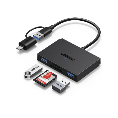 Hub Lector de tarjeta UGREEN Conexión USB-C y USB-A CM8121